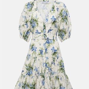 Veronica Beard White and Blue Dress